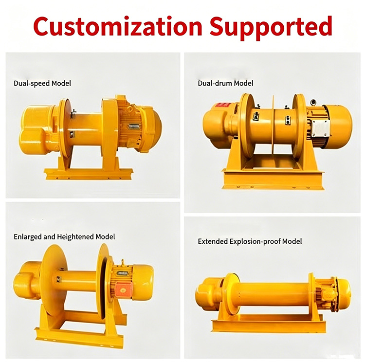 1T Electric Wire Rope Winch